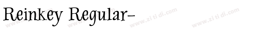 Reinkey Regular字体转换